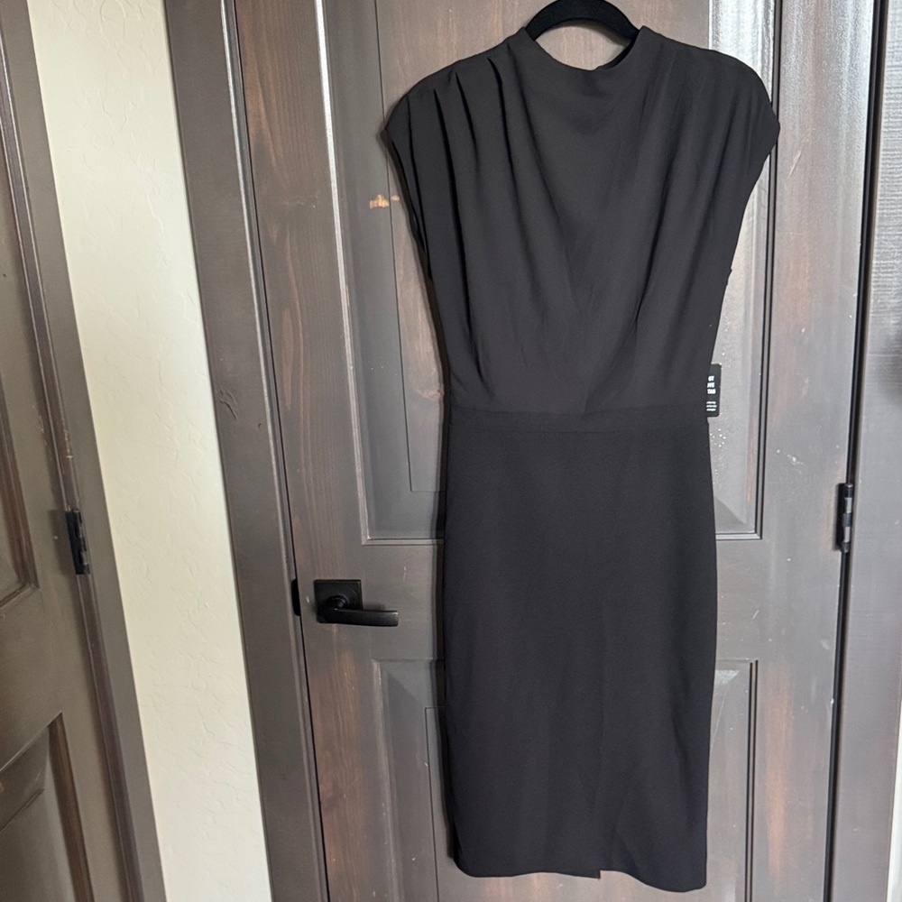 Express Classic Black Midi Dress